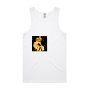 Blue Gold&Black Flower Singlet