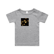 GOLD Flowers Wee tee 0-24mnths