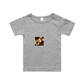 GOLD Flowers Wee tee 0-24mnths