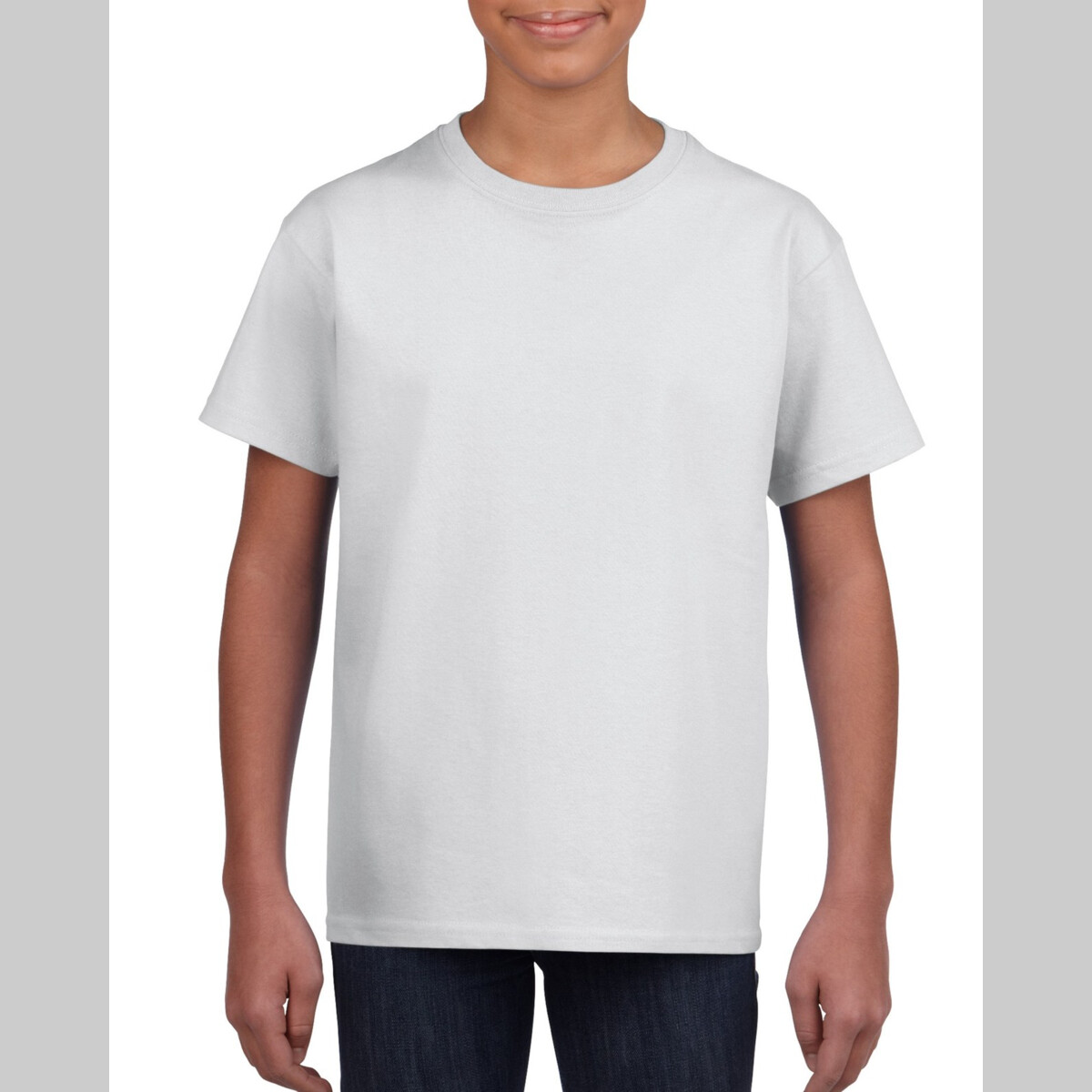 Gildan Youth Crew Neck Tee Front