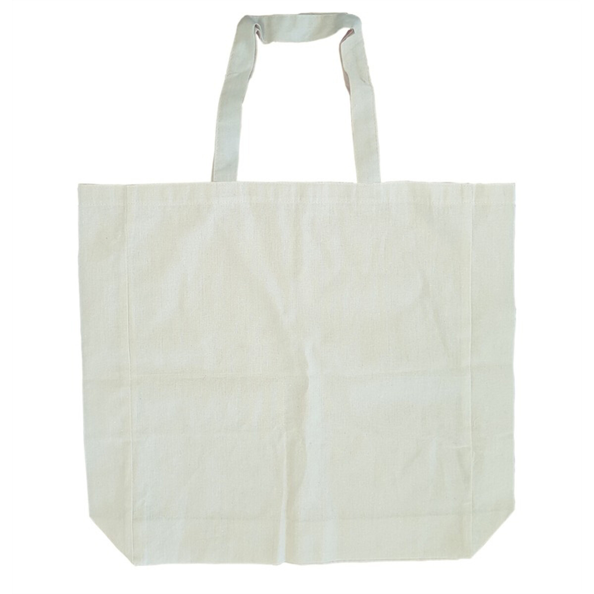 Calico Short Handle Shopping Tote 370mm x 420mm Front