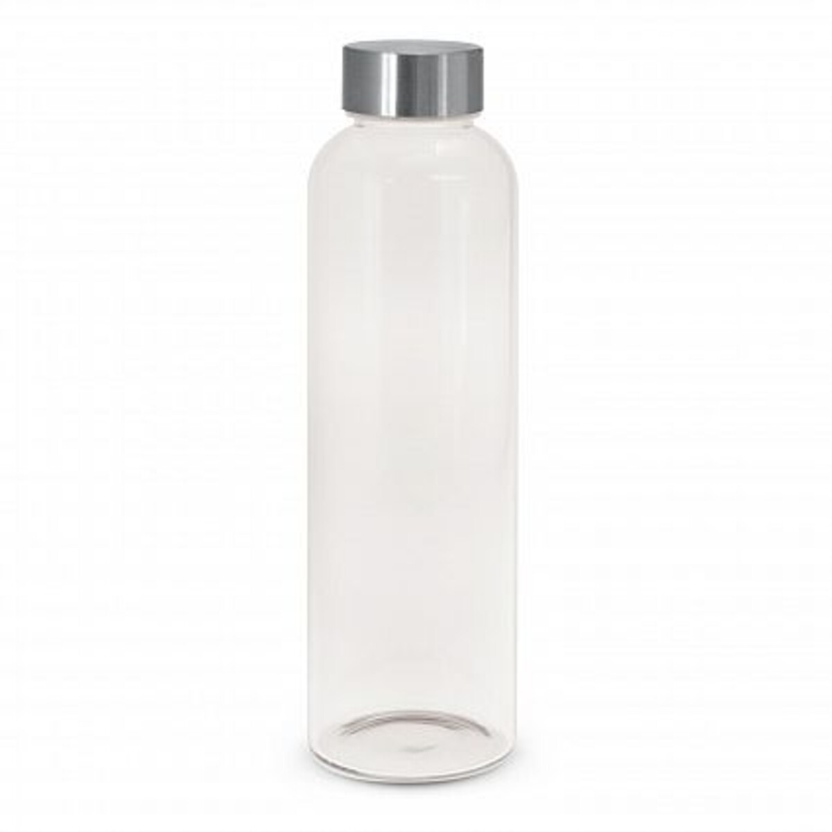 Premium Glass 600ml Water Bottle Front 1 Colour Print Only