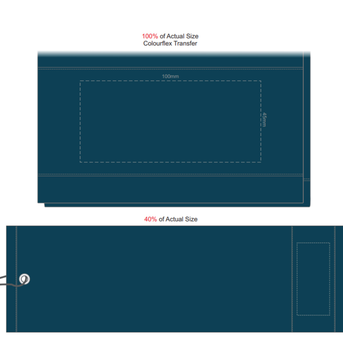 Golf Towel 140mm by 660mm Front Towel