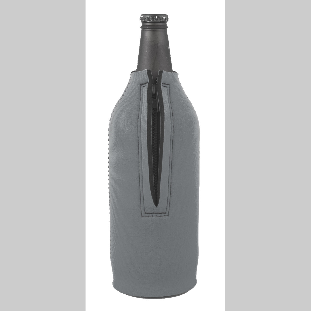 Zip up bottle cooler with base 750ml Front