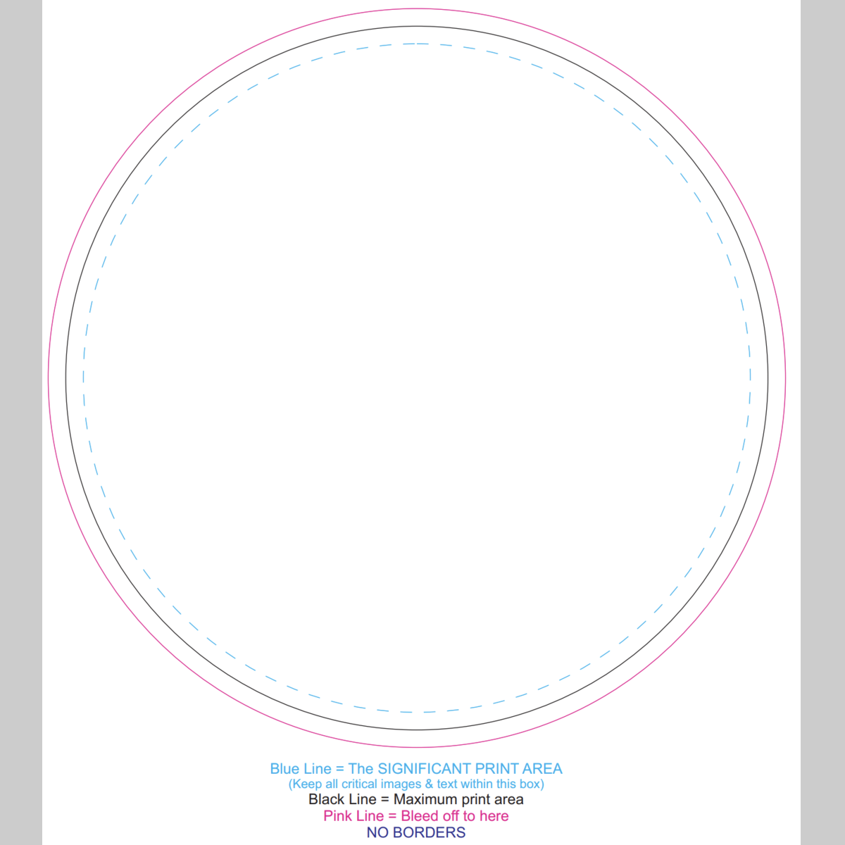 Round Precision Mouse Mat Full Coverage Print