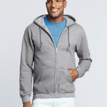 Gildan Mens Zip Hooded Sweatshirt